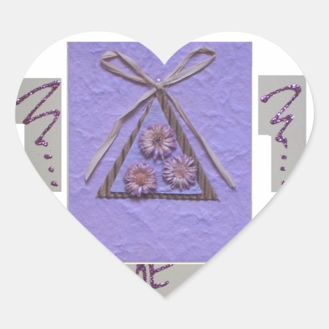 Teacher, You Teach Me to Hope for the Best Art  Heart Sticker (Front)