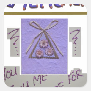 Teacher You Teach Me To Hope for the Best.png Square Sticker