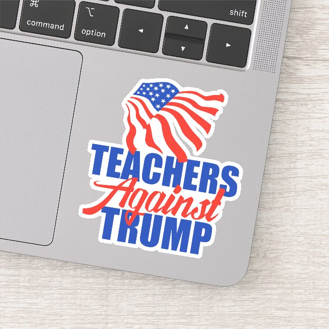 Teachers Against Trump 2024 Election Laptop (Detail)