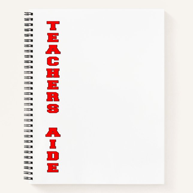 Teachers Aide Notebook (Front)