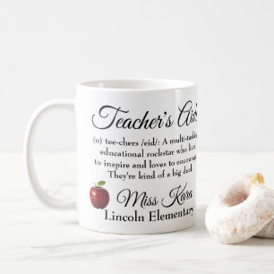 Teacher's Aide Rockstar Coffee Mug