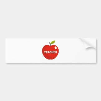 Teachers Apple Bumper Sticker