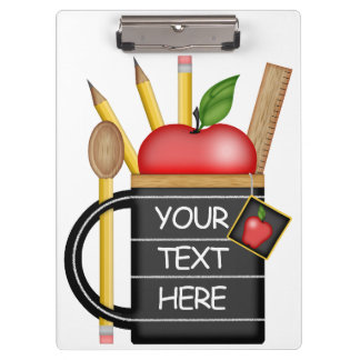 Teacher's Apple Custom Clip Board