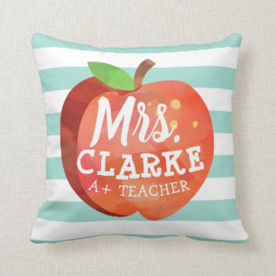 Teacher's Apple   Custom Name Cushion