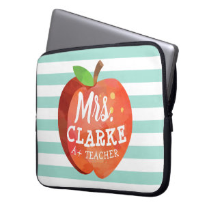 Teacher's Apple Custom Name Laptop Sleeve