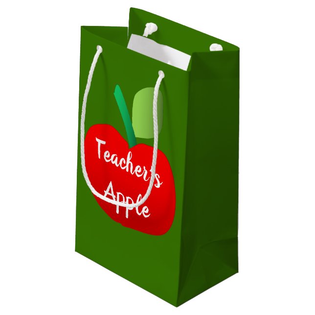 Teacher's Apple Gift Bag (Back Angled)