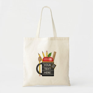 Teacher's Apple Mug Custom Tote Bag