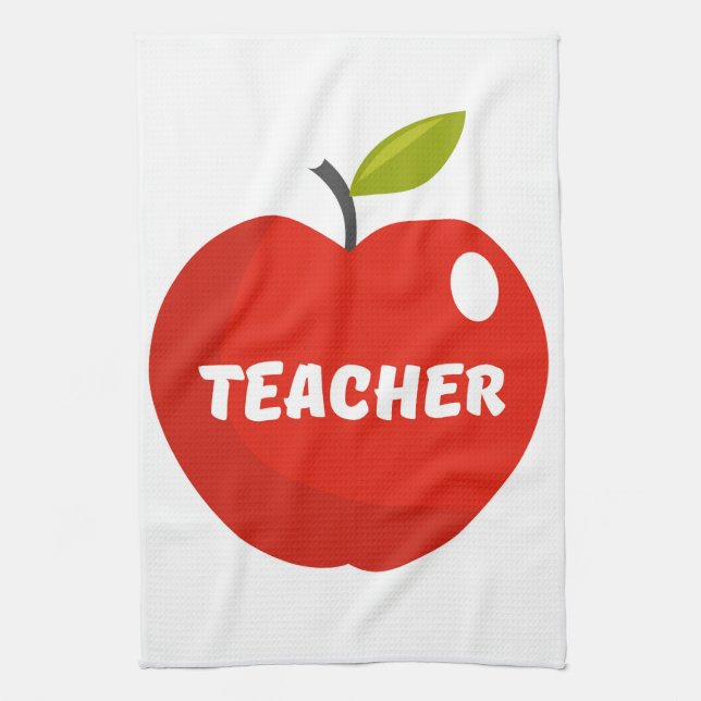 Teachers Apple Tea Towel (Vertical)