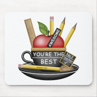 Teacher's Apple Teacup Mouse Mat