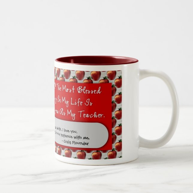 Teacher's Appreciation 15oz Coffee Mug (Right)