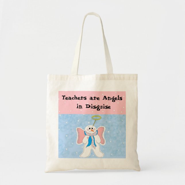 Teachers are Angels - Holiday Totebag Tote Bag (Front)