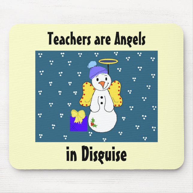 Teachers are Angels Mouse Mat (Front)