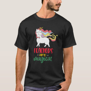 Teachers Are Magical Unicorn cute teacher T-Shirt