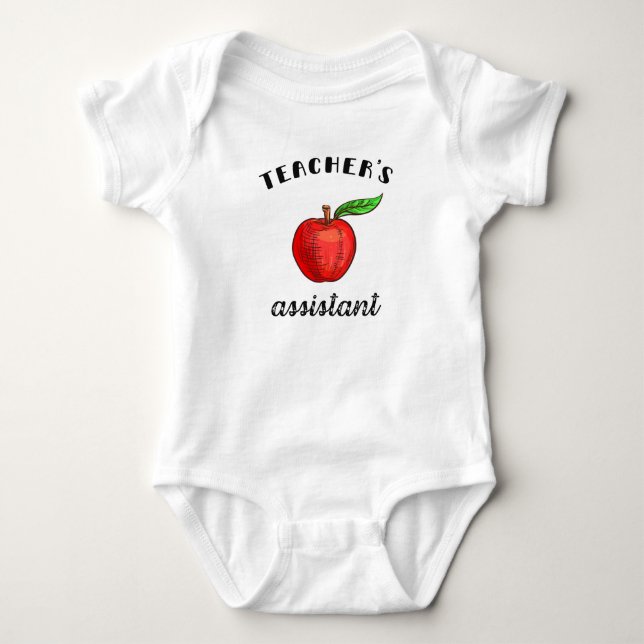Teacher's Assistant Baby Bodysuit (Front)