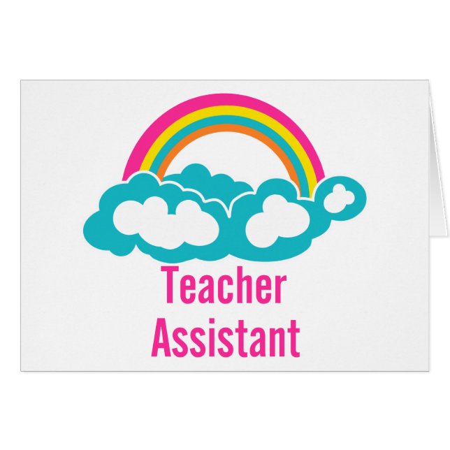 Teacher's Assistant Cloud Rainbow (Front Horizontal)