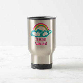 Teacher's Assistant Cloud Rainbow Travel Mug