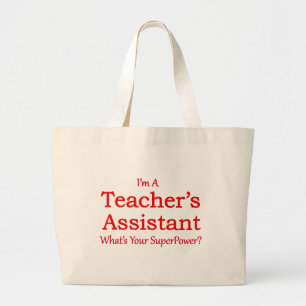 Teacher's Assistant Large Tote Bag
