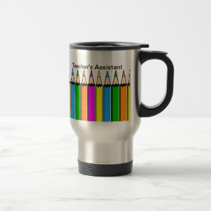 Teacher's Assistant Travel Mug Coloured Pencils