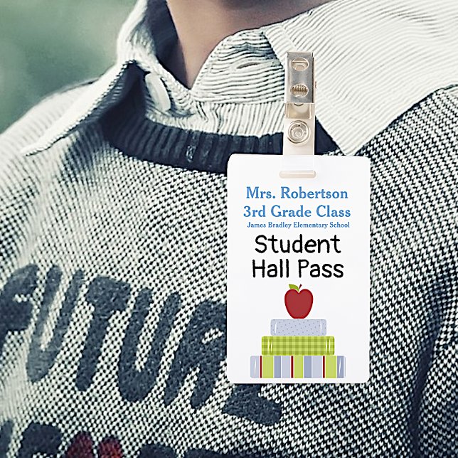 Teachers Bathroom / Hall Pass Badge ID Badge (Creator Uploaded)