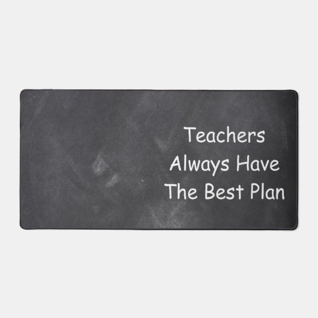 Teachers Best Plan Chalkboard Class Decoration Desk Mat (Front)