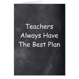 Teachers Best Plan Chalkboard Design