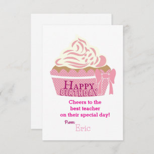 Teacher's Birthday Card