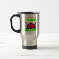 Teachers Brains Skeleton Hand Heart Halloween