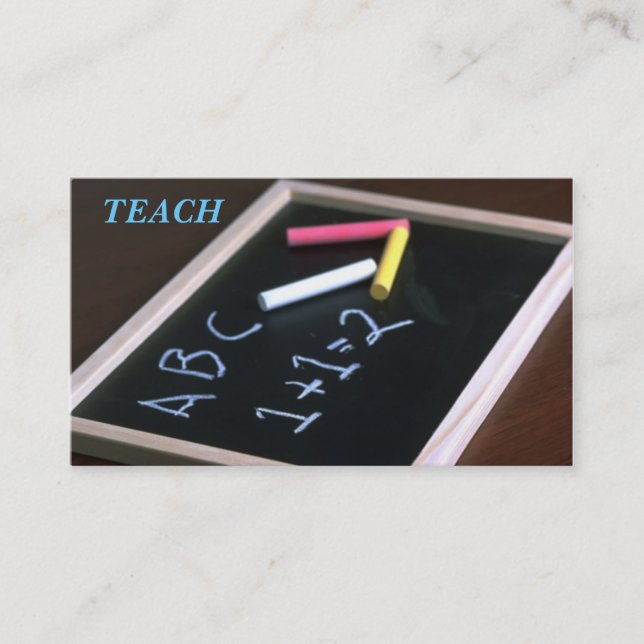 TEACHER'S BUSINESS CARD (Front)
