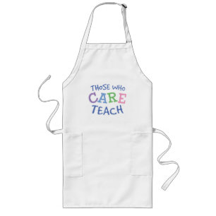 Teachers Care Long Apron