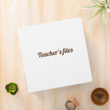 Teacher's Care Package Binder folder