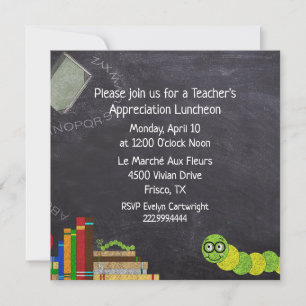 Teachers Chalkboard Luncheon  Invitation