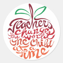 Teachers Change the World Sticker