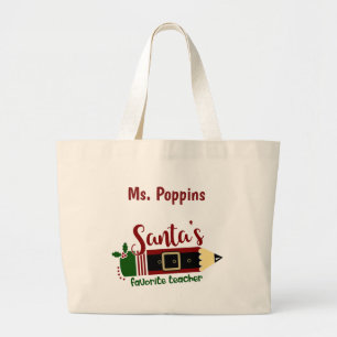 Teacher's Christmas Tote Bag