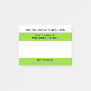 Teachers class notes Green   Personalise