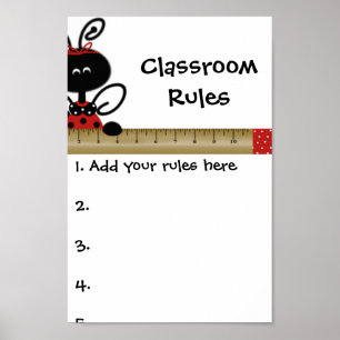 Teacher's Class Rules Poster