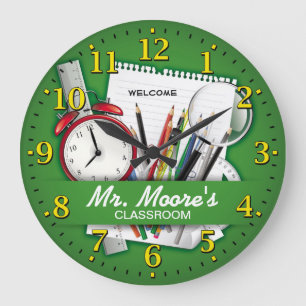 Teacher's Classroom Personalizable Clock