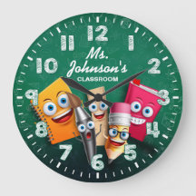 Teacher's Classroom Personalizable Clock