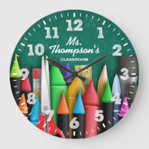 Teacher's Classroom Personalizable Clock