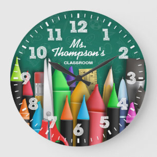 Teacher's Classroom Personalizable Clock