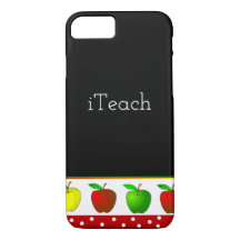 Teacher's Colourful Apples iPhone 8 Case
