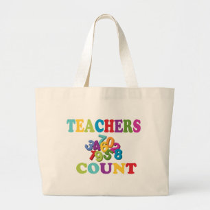 Teachers Count Tote Bags