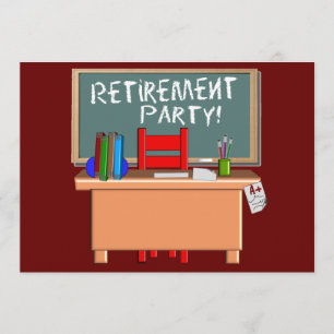 Teachers Customisable Retirement Party Invitations