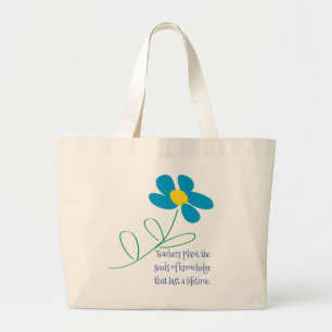 Teacher's Daisy Tote Bag 
