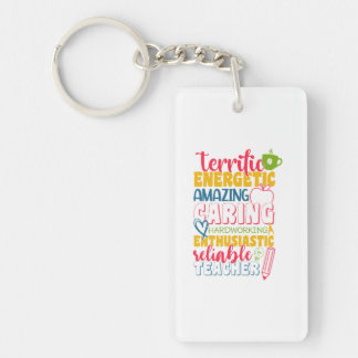 Teacher's Day Amazing Caring Teacher Key Ring