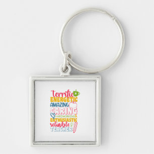 Teacher's Day Amazing Caring Teacher Key Ring