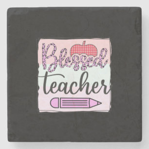 Teacher's Day Blessed Teacher Stone Coaster