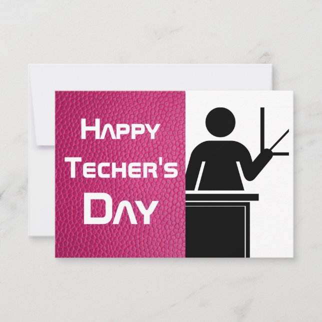 Teacher's day Greeting Card (Front)