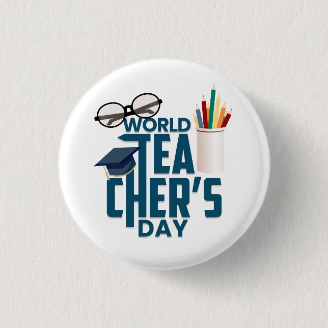 Teachers Day    Keychain 3 Cm Round Badge (Front)