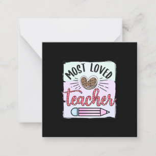 Teacher's Day Most Loved Teachers Card