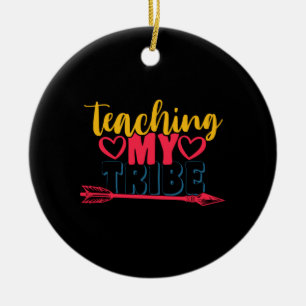 Teacher's Day Teaching My Tribe Ceramic Tree Decoration